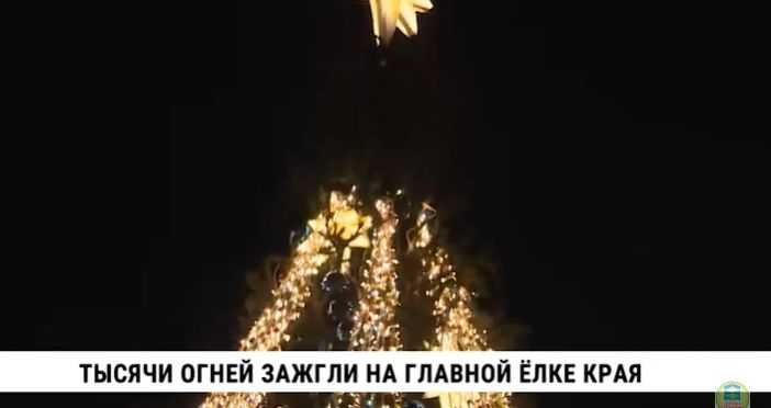 Любимые персонажи на открытии Новогоднего городка